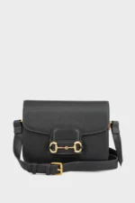Black Flap Shoulder Bag for Women
