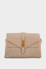 Beige Crossbody Shoulder Bag for Women