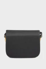 Black Flap Shoulder Bag for Women - Image 2